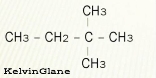 22 диметилбутан - структурная формула ​