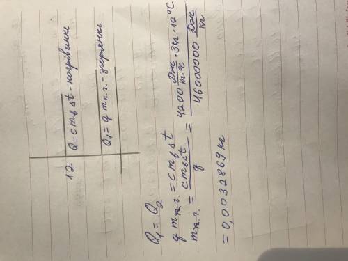 Яку масу природного гасу потрібно спалити щоб нагріти від 12 градусівдо кипіння 3 ллітра води питома