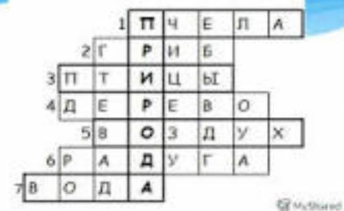 Составе быстро кроссворд на одна по теме бережное отношение к природе