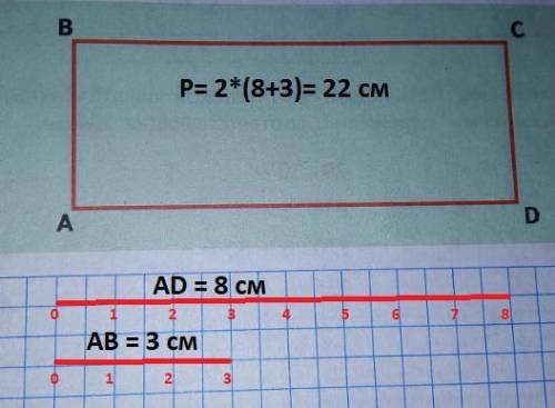 Вычисли периметр прямоугольника длины сторон которого в 2 раза больше чем длины сторон прямоугольник