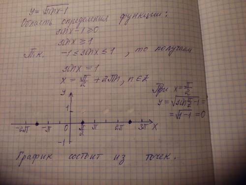 \sqrt{sinx-1}