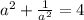 a^2+\frac{1}{a^2}=4