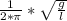 \frac{1}{2*\pi } *\sqrt\frac{g}{l}