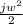 \frac{j {w}^{2} }{2}