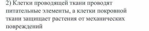 Cделайте чем клетки проводящей ткани отличаются от клеток покровной ткани растений?