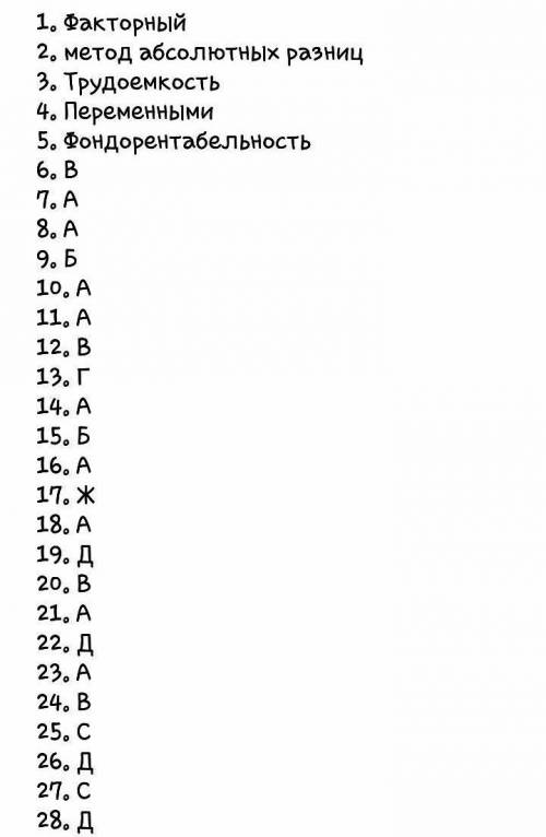 Методика изучения и влияния отдельных факторов на величину результативного показателя. остальное на