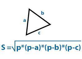 Как найти площадь треугольника со сторонами 3см 5см и 4см?