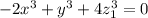 -2x^3+y^3+4z_1^3=0