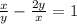 \frac{x}{y}-\frac{2y}{x}=1