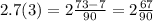 2.7(3) = 2 \frac{73 - 7}{90} = 2 \frac{67}{90}