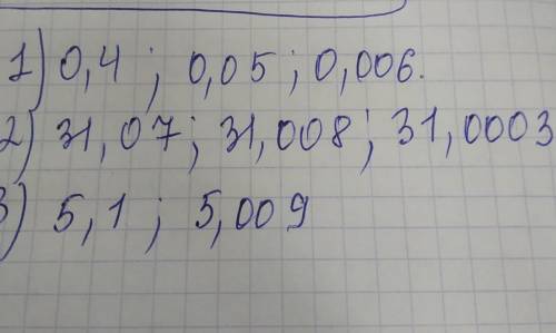 Tuul 1000” 1 725. запишите десятичную дробь, в которой: 1) оцелых, 4 десятых, 5 сотых, 6 тысячных;