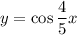 y = \cos \dfrac{4}{5}x