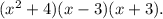 (x^{2} + 4)(x - 3)(x + 3).