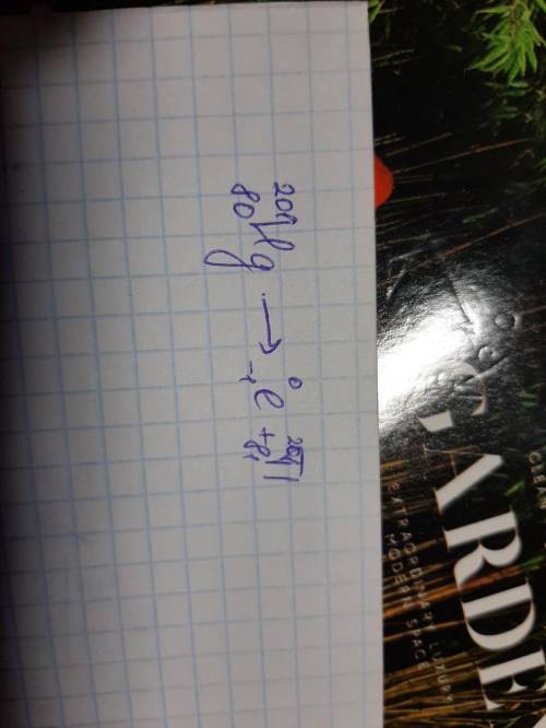 Визначте, в ядро атома якого елемента перетворюється ядро ртуті hg випущенні в-частинки