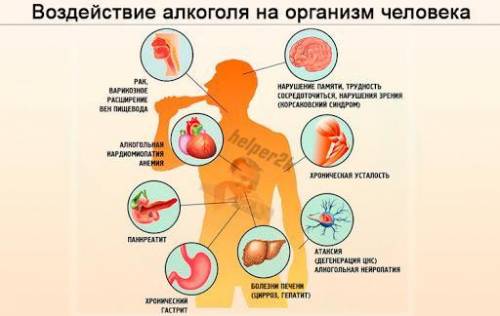 Как влияет алкоголь на работу сердца. в виде таблицы. ​