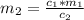 m_2=\frac{c_1*m_1}{c_2}