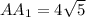 AA_{1} = 4\sqrt{5}