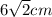 6 \sqrt{2} cm