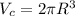 V_c =2 \pi R^3