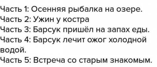 Какова основная мысль рассказа? Озаглавьте каждуючаст, повествования, запишите заголовки частей в ра