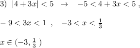 3)\; \; |4+3x|