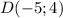 D (-5; 4)