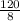 \frac{120}{8}