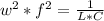 w^{2} *f^{2}=\frac{1}{L*C}