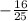 -\frac{16}{25}