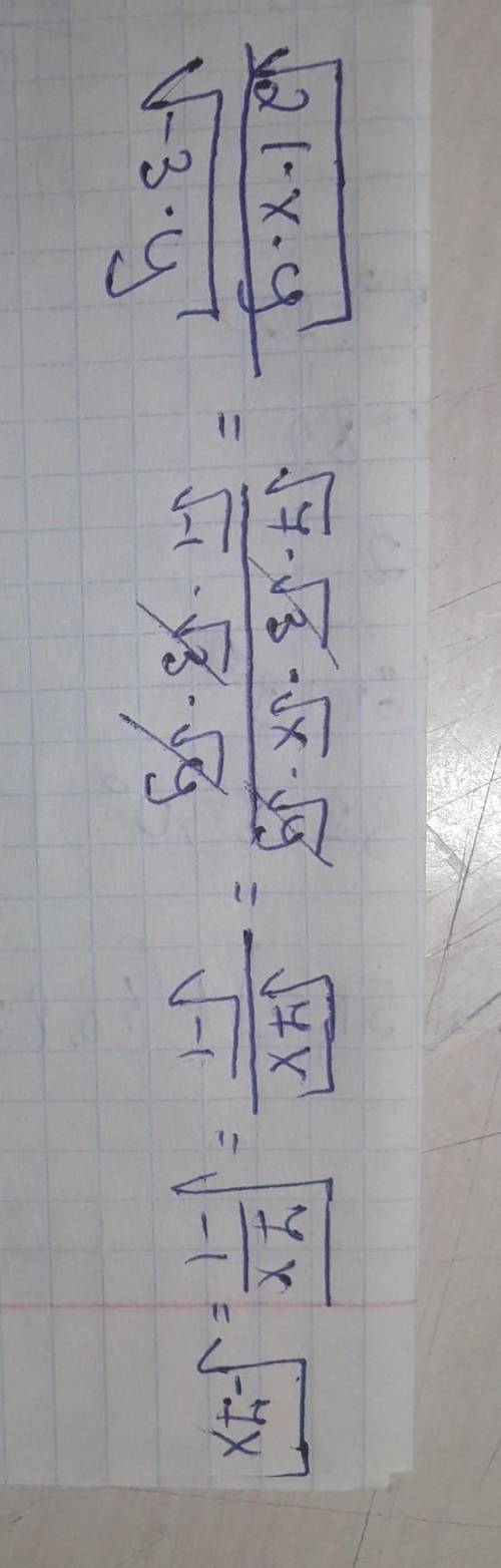 Сократить дробь корень из 21xy/корень из -3у ​