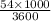 \frac{54 \times 1000}{3600}