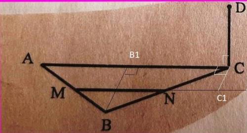 ДС перпендикулярно АВС, МN- средняя линия...(Фото1) 2) АВ перпендикулярно а, угол АСВ= углу АДВ=30..