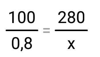 Найти 0,8% от 280. Сколько будет?
