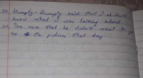 16. She said, “The children are playing in the yard.” 17. Mother said, “Nick is doing his lessons no