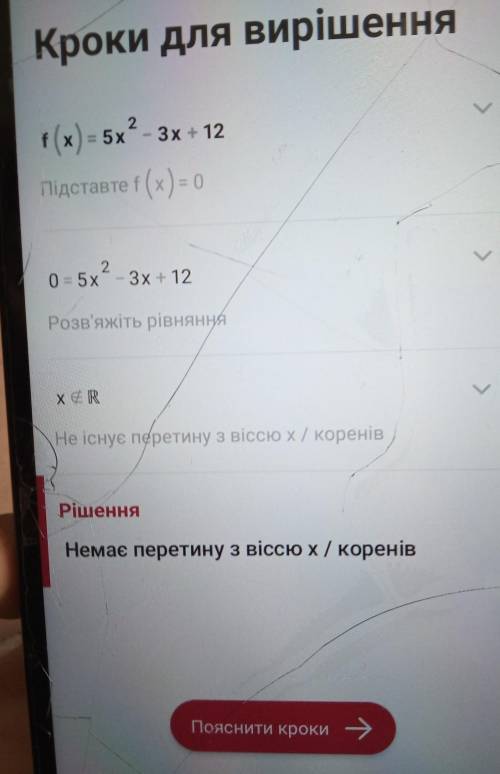 Решить и построить график f(x)=5x^2-3x+12