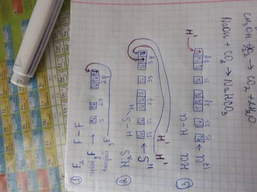 Составте электронные формулы соединений: F2 ,H2S , HCl ,NF3