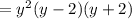 = y^{2} (y - 2)(y+2)