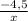 \frac{-4,5}{x}