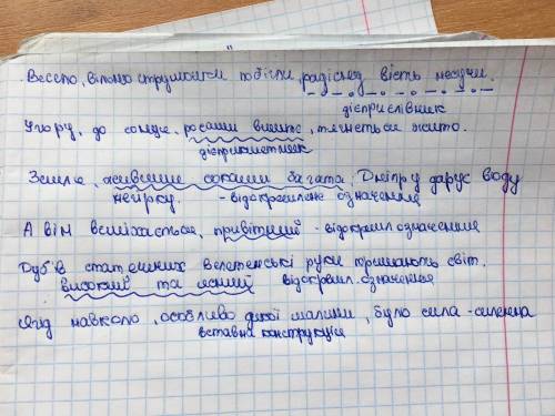 Вправа 1. Переписати речення, знайти і підкреслити відокремлені члени. Весело, вільно струмочки побі