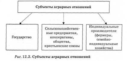 Какие могут быть формы аграрных отношений?