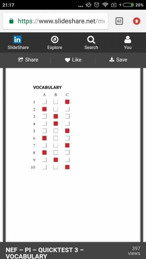 Help me Tick () A, B, or C to complete the sentences with the correct preposition. Example: I went