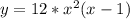 y = 12*x^{2}(x-1)