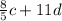 \frac{8}{5} c+11d