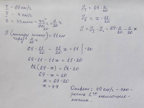 Из города одновременно в одном и том же направлении выехали два мотоциклиста. Скорость первого из ни