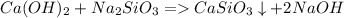 Ca(OH)_2+Na_2SiO_3= CaSiO_3\downarrow+2NaOH