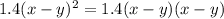 1.4(x-y)^2=1.4(x-y)(x-y)