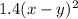 1.4(x-y)^2