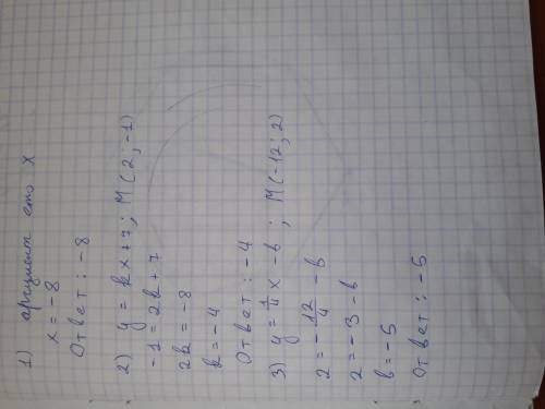 1)Знайдіть значення аргументу,якщо функція = (-8;-3) 2)знайдить K якщо відомо що графік функії = y=k