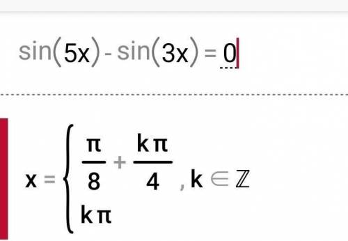 Sin5x-sin3x=0Найти в градусах найбільший від'ємний розв'язок рівняння​