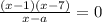 \frac{(x - 1)(x - 7)}{x - a} = 0